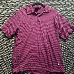 Victorinox striped red and navy blue T shirt.